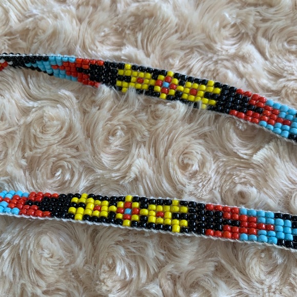 Native American Navajo Thunderbird Seed Bead Necklace - Picture 3 of 4
